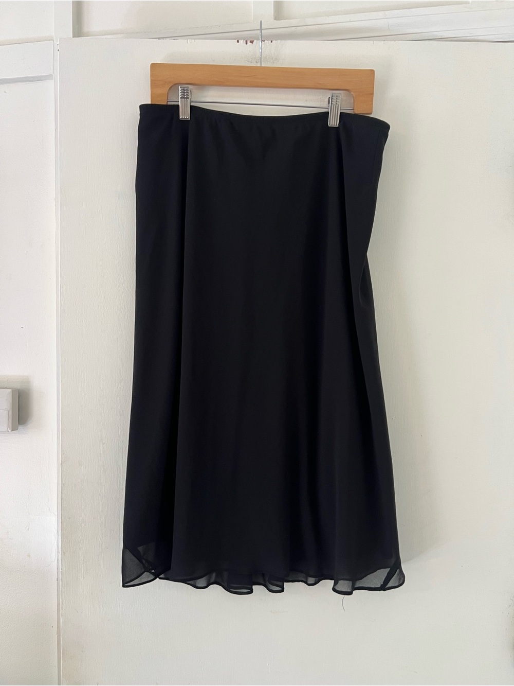 Worthington Black Midi A-Line Skirt